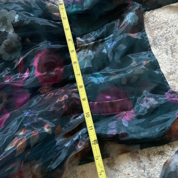 Francesca’s Collections Ivanna Alahna Tiered Floral‎ Maxi Dress XS party chiffon - Picture 11 of 16